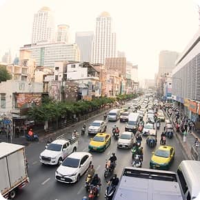 タイの街中の風景